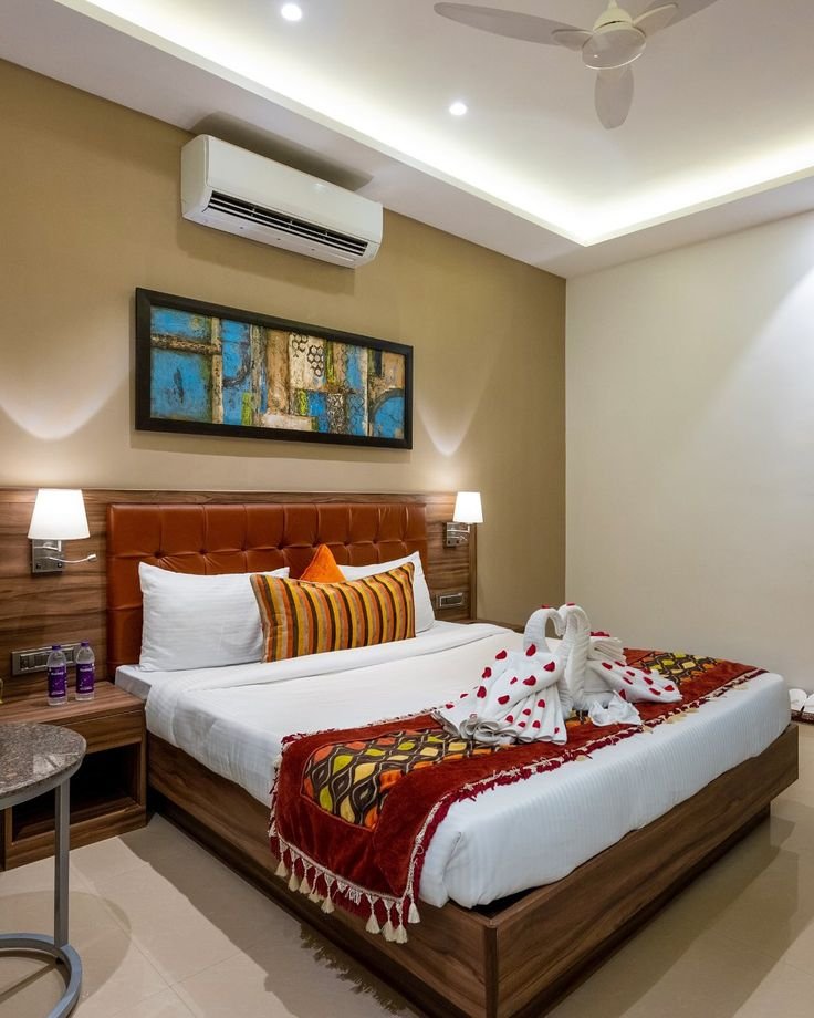chambre spacieuse a vue jardin